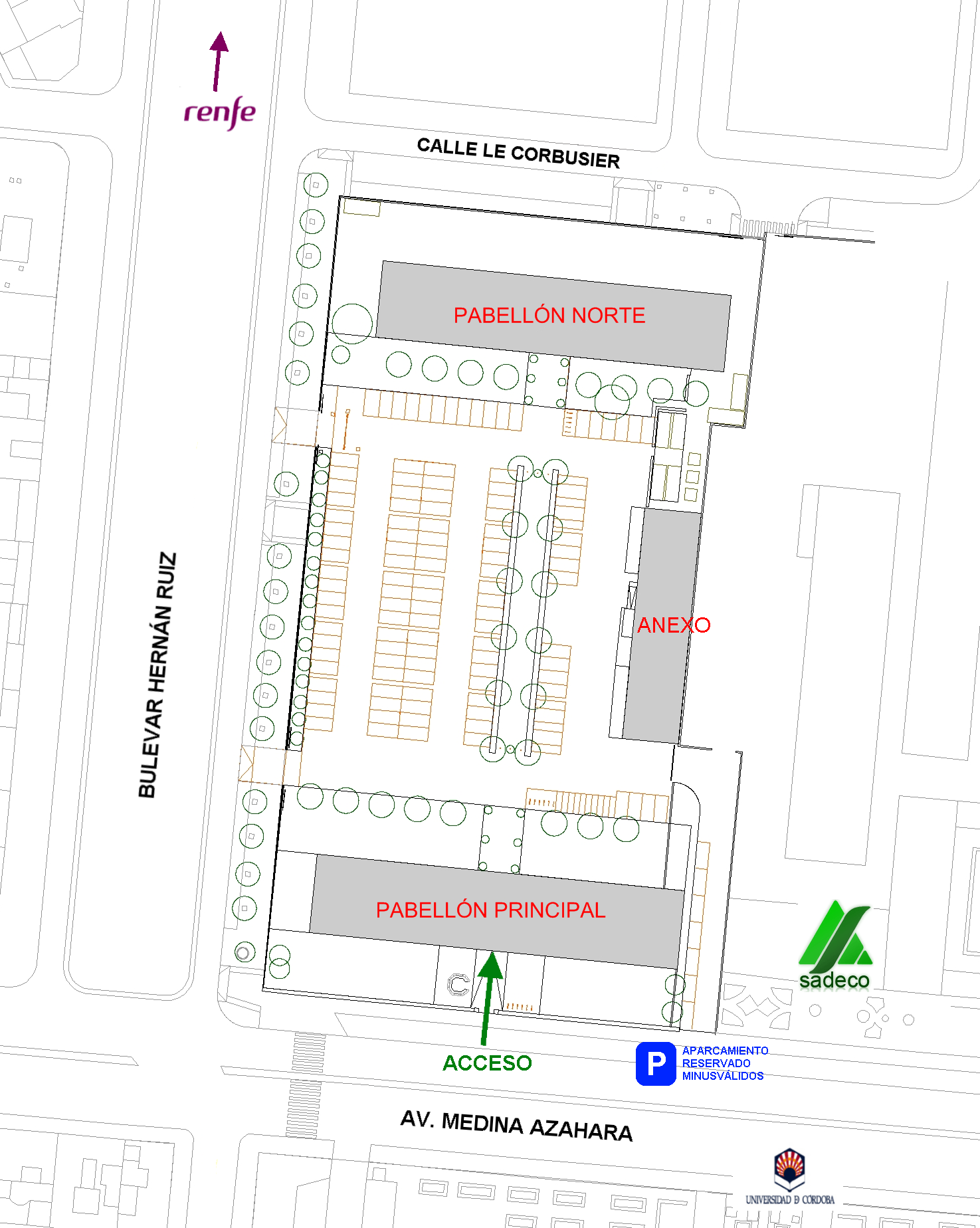 Imagen. Distribución instalaciones Gerencia Municipal de Urbanismo.